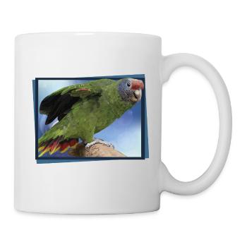 Der Rotschwanzpapagei - Tasse - Weiß - Rechts