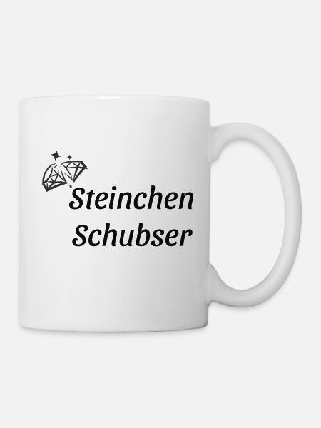 Steinchenschubser - Tasse - Weiß