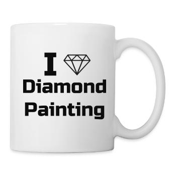 Love Diamond Painting - Tasse - Weiß - Rechts