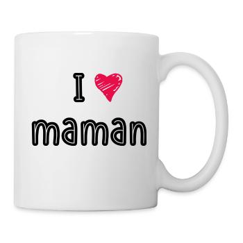 I love maman - Mug blanc - blanc - Droite