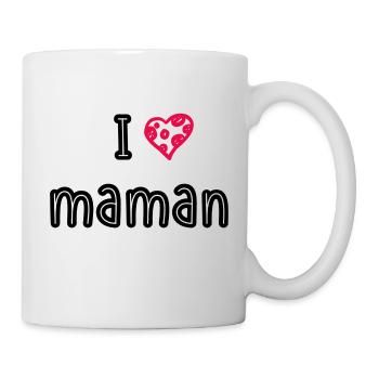 I love maman - Mug blanc - blanc - Droite