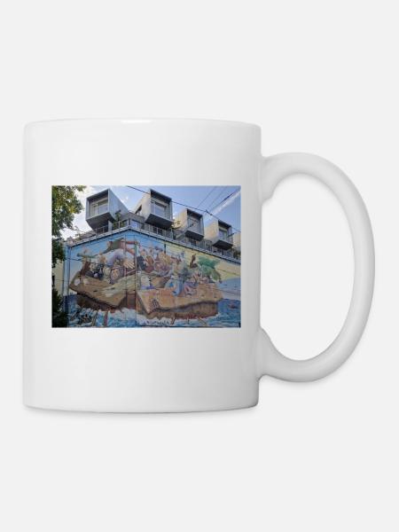 Die Schwierigkeit des Lebens - Tasse - Weiß