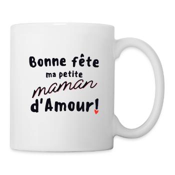 T shirt enfant body bébé fête des mères maman - Mug blanc - blanc - Droite