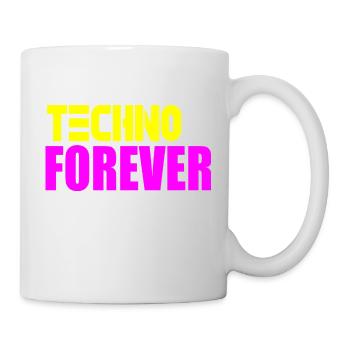 Techno forever - Mug - white - Right