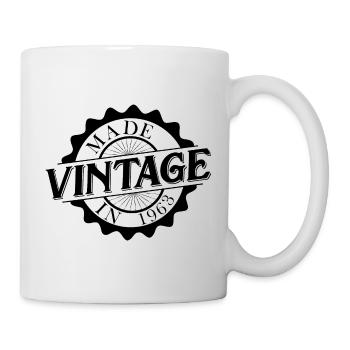 Made in 1963 Geburtstag - Tasse - Weiß - Rechts