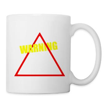 Warnung vor hartem Raving - Tasse - Weiß - Rechts