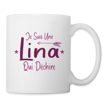 Je Suis Une Lina Qui Déchire - Mug blanc - blanc - Droite