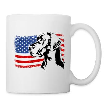 Dogue Allemand Drapeau Chiens Wilsigns - Mug blanc - blanc - Droite