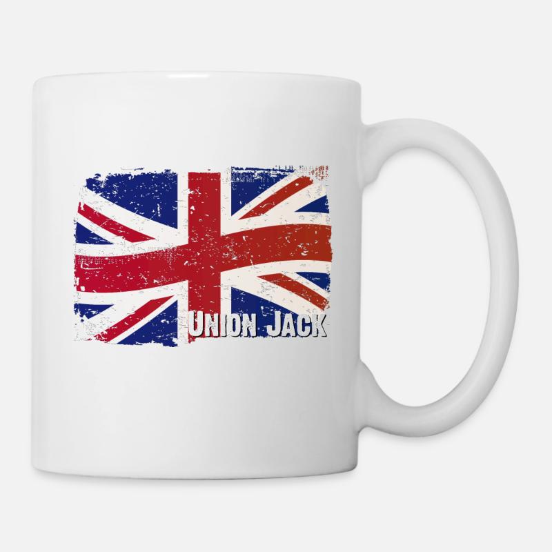 Union Jack - England - Great Britain - Mug - white