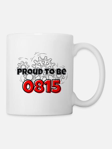 Proud to be 0815 - Mug - white