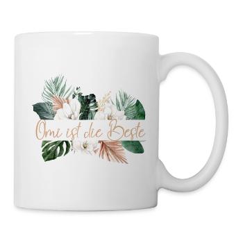 Omi ist die Beste! personalisierbar - Tasse - Weiß - Rechts
