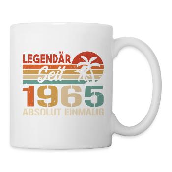 Original 1965 Jahrgang Vintage Geburtstag 1965 - Tasse - Weiß - Rechts