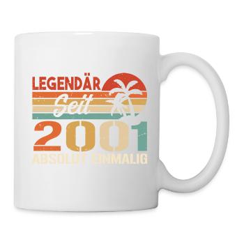 Original 2001 Jahrgang Vintage Geburtstag 2001 - Tasse - Weiß - Rechts