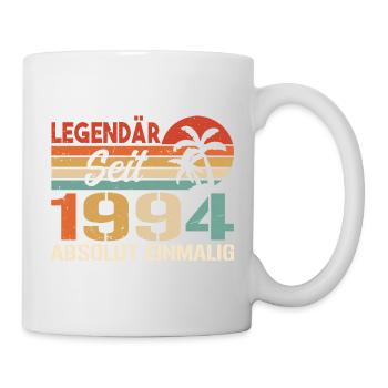 Original 1994 Jahrgang Vintage Geburtstag 1994 - Tasse - Weiß - Rechts