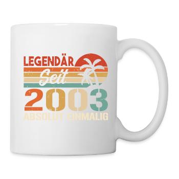 Original 2003 Jahrgang Vintage Geburtstag 2003 - Tasse - Weiß - Rechts