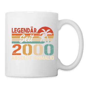 Original 2000 Jahrgang Vintage Geburtstag 2000 - Tasse - Weiß - Rechts