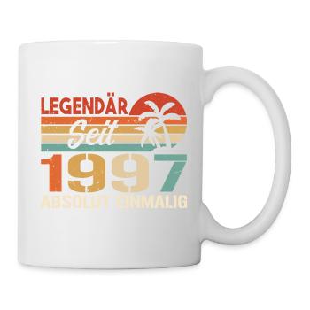 Original 1997 Jahrgang Vintage Geburtstag 1997 - Tasse - Weiß - Rechts