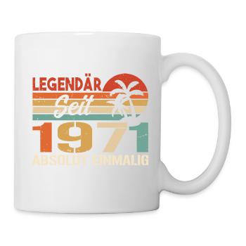 Original 1971 Jahrgang Vintage Geburtstag 1971 - Tasse - Weiß - Rechts