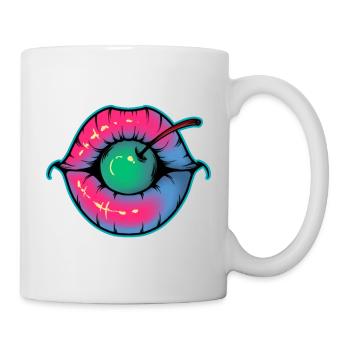 Lippen - Tasse - Weiß - Rechts