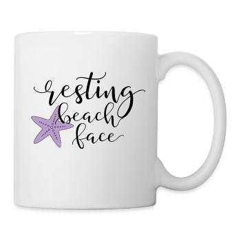 Resting Beach Face - Tasse - Weiß - Rechts