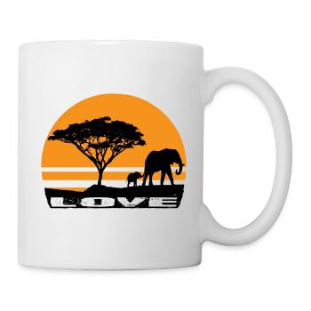 Elephants - Mug - white - Right