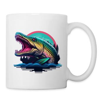 Brochet 5.0 - Mug blanc - blanc - Droite