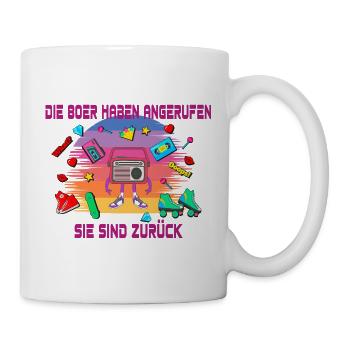 Die 80er heißen – Retro-Achtziger - Tasse - Weiß - Rechts