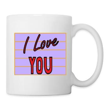 JUST MARRIED. EVJF. SAINT VALENTIN. COUPLE. LOVE - Mug blanc - blanc - Droite