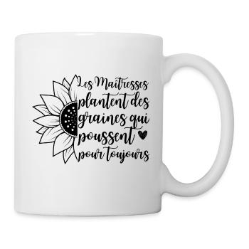 Les maîtresses plantent des graines cadeau - Mug blanc - blanc - Droite