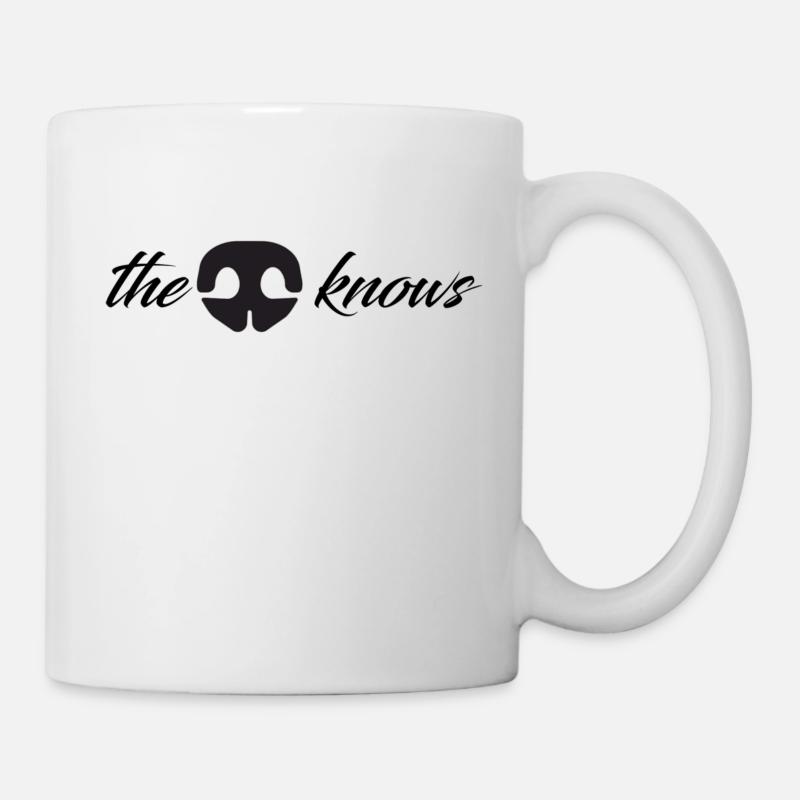 le nez (du chien) sait - Mug blanc - blanc