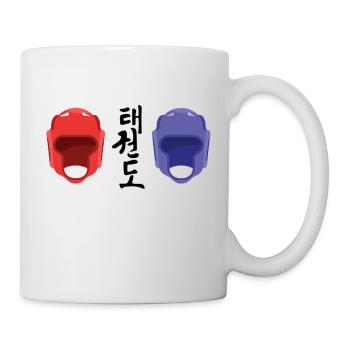 Casque taekwondo - Mug blanc - blanc - Droite