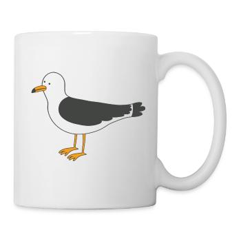 Möwe - Tasse - Weiß - Rechts