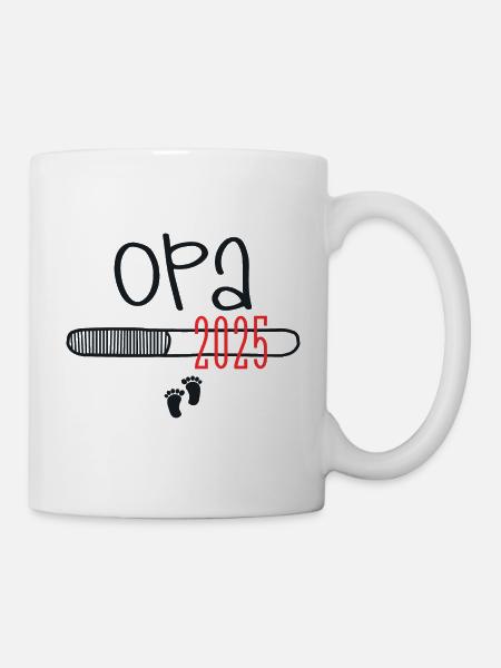 Opa 2025 - OPA - Tasse - Weiß