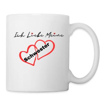 Ich Liebe Meine Schwester - Tasse - Weiß - Rechts
