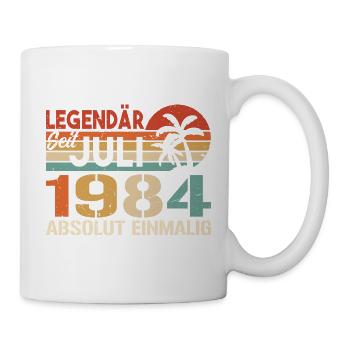 1984 Juli Geboren im Juli 1984 - Tasse - Weiß - Rechts