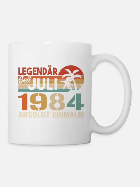 1984 Juli Geboren im Juli 1984 - Tasse - Weiß