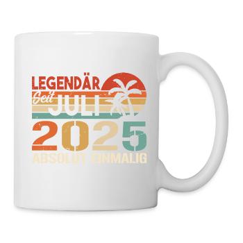 2025 Juli Geboren im Juli 2025 - Tasse - Weiß - Rechts