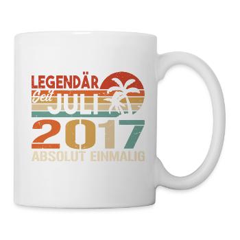 2017 Juli Geboren im Juli 2017 - Tasse - Weiß - Rechts