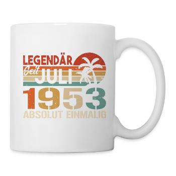 1953 Juli Geboren im Juli 1953 - Tasse - Weiß - Rechts
