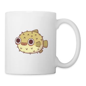 Niedlicher Kugelfisch - Tasse - Weiß - Rechts