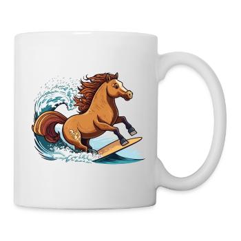 Surfing Horse - Mug - white - Right