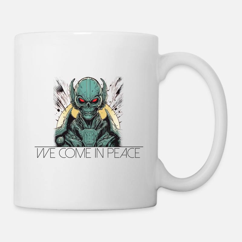 Nous venons en paix Commandant Alien - Mug blanc - blanc