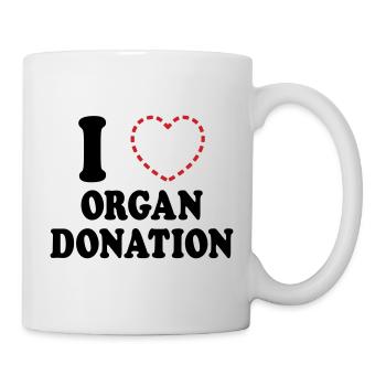 I {MISSING HEART} ORGAN DONATION - Mug - white - Right