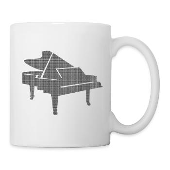 DNA Piano - Passion for classical music - Mug - white - Right