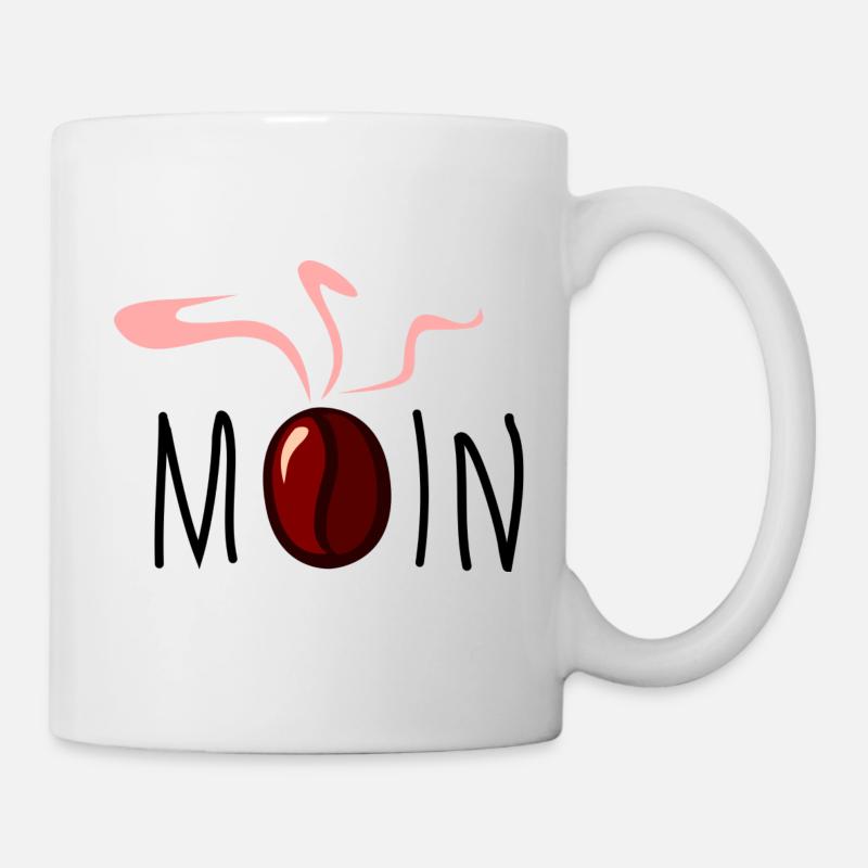 Moin Kaffeedampf - Tasse - Weiß