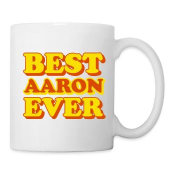Aaron Vorname lustiges Geschenk - Tasse - Weiß - Rechts