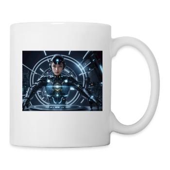 Synthèse de l’avenir de la technologie - Mug blanc - blanc - Droite