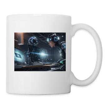 Synthesis of the future of technology - Mug - white - Right