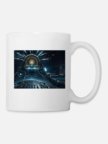Synthese der Technologie-Zukunft - Tasse - Weiß