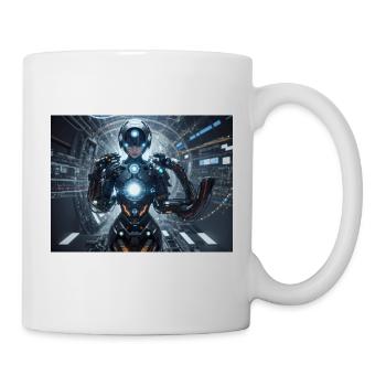 Synthesis of the future of technology - Mug - white - Right